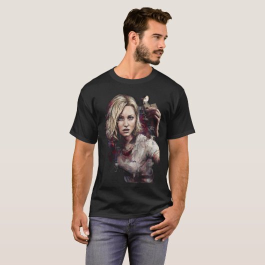 Grace Ashcroft RE9 FBI Technical Non-Combat Horror Tシャツ (正面フル)