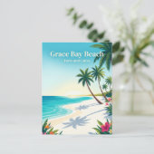Grace Bay Beach Turks and Caicos ポストカード (スタンド正面)