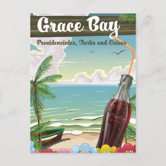 Grace Bay, Providenciales, タークス・カイコス諸島 旅行 ポストカード (正面)