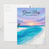 Grace Bay Turks and Caicos ポストカード (正面/裏面)