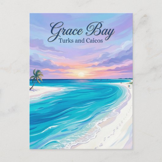 Grace Bay Turks and Caicos ポストカード (正面)
