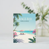 Grace Bay Turks & Caicos ポストカード (スタンド正面)
