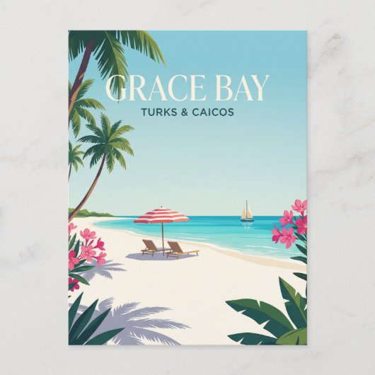 Grace Bay Turks & Caicos ポストカード (正面)