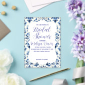 Grace Chinoiserie Bridal Shower Invitation アクリル招待状 (インサイチュ (ウェディング))