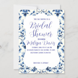 Grace Chinoiserie Bridal Shower Invitation マグネット招待状