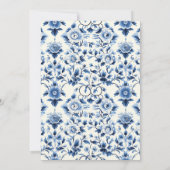 Grace Chinoiserie Bridal Shower Invitation 招待状 (裏面)