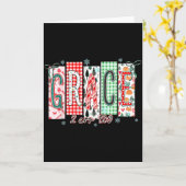 Grace Christmas Santa Coquette Bow Women Girls  カード (黄色い花)