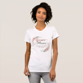 Grace-Filled Mama -エレガント Christian T-Shirt Tシャツ (正面フル)