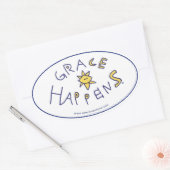 Grace Happenesスタンプ 楕円形シール (封筒)