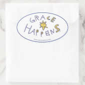 Grace Happenesスタンプ 楕円形シール (バッグ)