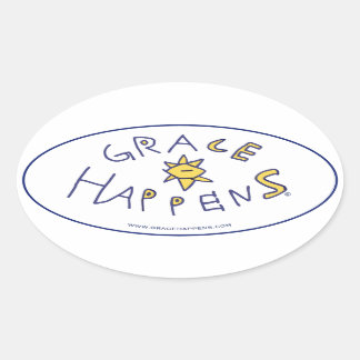 Grace Happenesスタンプ 楕円形シール