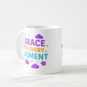 Grace in Every Moment – Inspirational Mug コーヒーマグカップ (正面左)