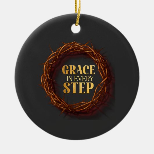 Grace in Every Step セラミックオーナメント (正面)