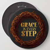 Grace in Every Step 缶バッジ (正面&裏面)