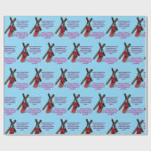 Grace in the Manger baby blue ラッピングペーパー (フラット)