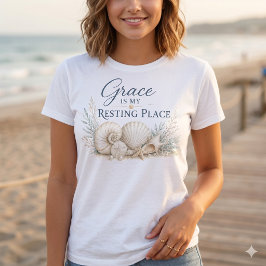Grace Is My Resting Place – 海辺のインスピレーション Tシャツ