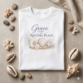 Grace Is My Resting Place – 海辺のインスピレーション Tシャツ