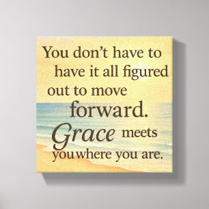 Grace Meets You – 海にインスパイアされたキャンバスアート キャンバスプリント