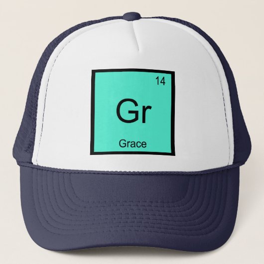Grace  Name Chemistry Element Periodic Table キャップ (正面)