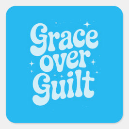 Grace Over Centional Squareステッカー スクエアシール