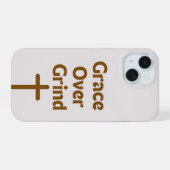 "Grace over Grind" iPhone 15 カーケース 15ケース (裏面横)