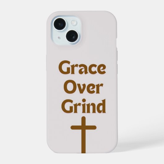 "Grace over Grind" iPhone 15 カーケース 15ケース (裏面)