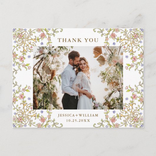 Grace QRビクトリアンコード写真ありがとうありがとう ポストカード (正面)