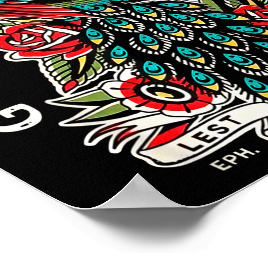 Grace Through Faith Lest Any Should Boast Pea Chri ポスター (角)