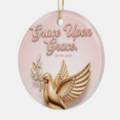 "Grace Upon Grace" Keepsake Ornament: セラミックオーナメント (左)
