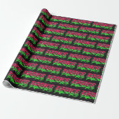 Grace Vorname Name Graffiti red green ラッピングペーパー (アンロールド)