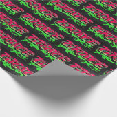Grace Vorname Name Graffiti red green ラッピングペーパー (角)