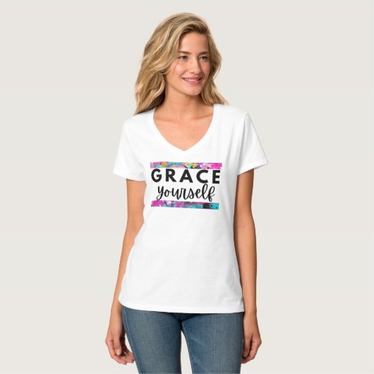 Grace Yourself 感動的 Women's Shirt Tシャツ (正面フル)