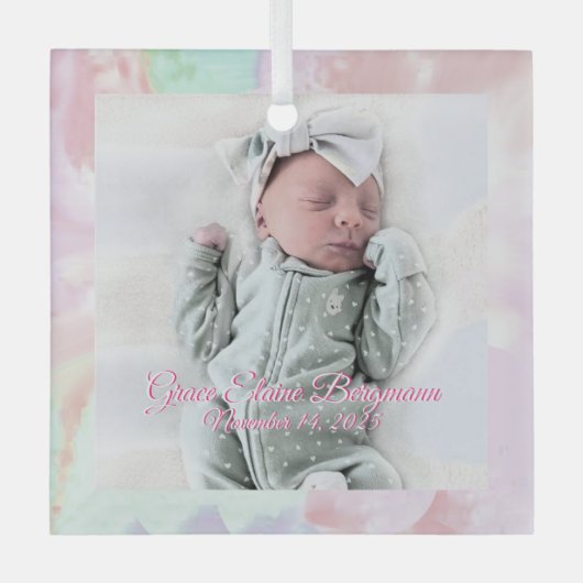 GraceB Special Order Glass Ornament ガラスオーナメント (正面)