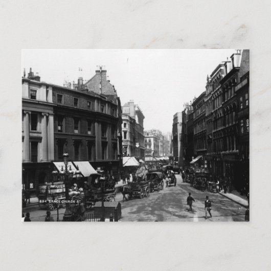 Gracechurch通り、ロンドン、c.1890 ポストカード (正面)