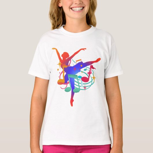 Graceful Ballerina Art – Dance and Expression Tシャツ (正面)