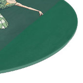 Graceful Ballerina Puzzle – Elegant Dancer on Gree カッティングボード (角)