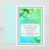 Graceful Beauty! Custom Bridal Shower Invitation サンキューカード (正面/裏面)