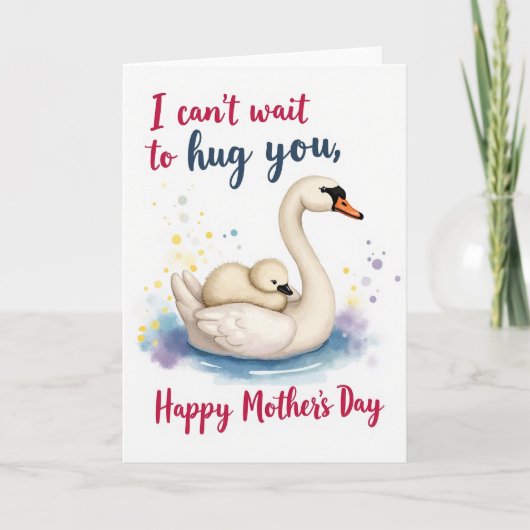 Graceful Bird Mothers Day Card カード (正面)
