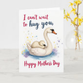 Graceful Bird Mothers Day Card カード (黄色い花)