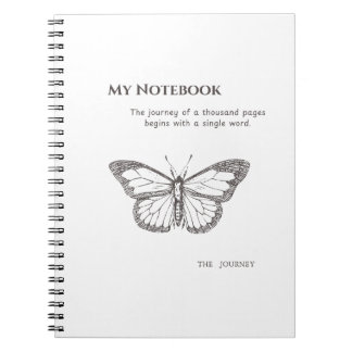 Graceful Butterfly Notebook for Daily Inspiration ノートブック