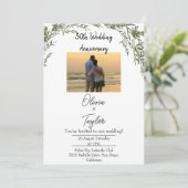 Graceful Classic Greenery Wedding Anniversary  招待状 (スタンド正面)