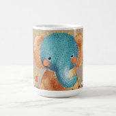 Graceful Elephant in the Wild コーヒーマグカップ (中央)