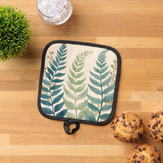 Graceful Ferns 鍋敷き (トップダウン)