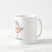 Graceful Flamingo Ballerina in Bloom コーヒーマグカップ (正面右)