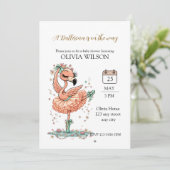 Graceful Flamingo Ballerina in Bloom 招待状 (スタンド正面)