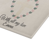 Graceful Floral Heart Blessing for Grandma カッティングボード (角)