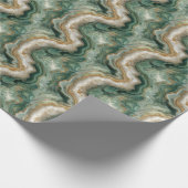 Graceful Green Marble Pattern ラッピングペーパー (角)