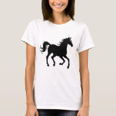 Graceful Horse Silhouette in Motion Tシャツ (正面)
