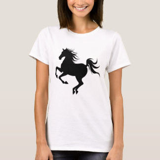 Graceful Horse Silhouette in Motion Tシャツ