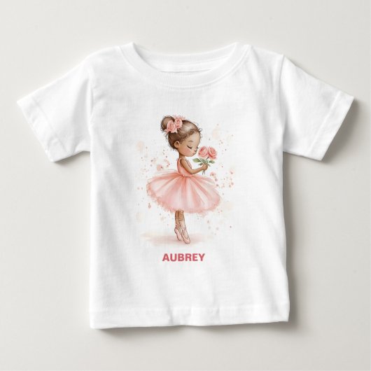 Graceful Little Ballerina ベビーTシャツ (正面)